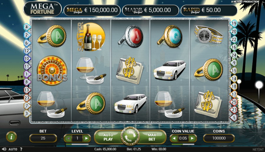 Mega-Fortune-progressziv jackpot nyerogep
