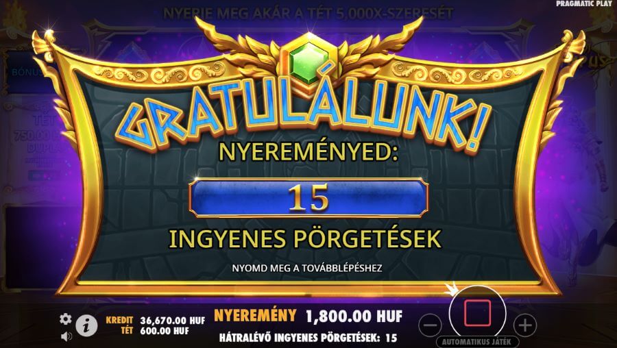 Gates of Olympus értékelés ingyenes pörgetések