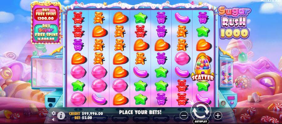 Sugar Rush 1000 magas RTP új nyerőgép