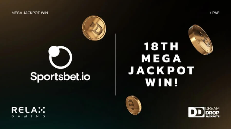 A Sportsbet.io kaszinó osztotta ki a 18. Dream Drop Jackpotot
