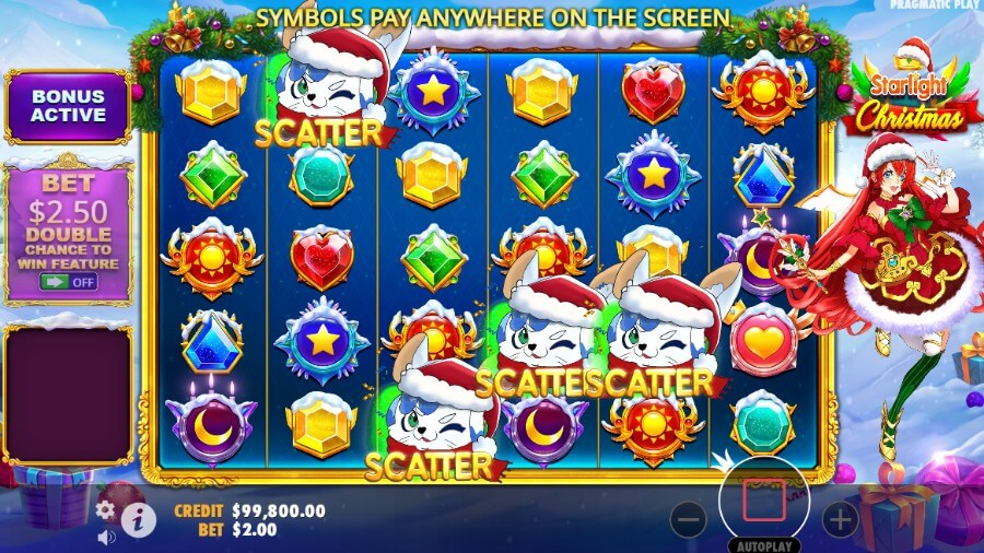 Starlight Christmas értékelés scatter ingyenes pörgetések
