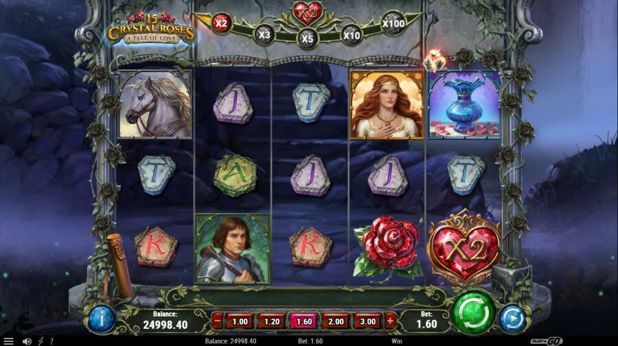 15 Crystal Roses: A Tale of Love Valentin-napi nyerőgép