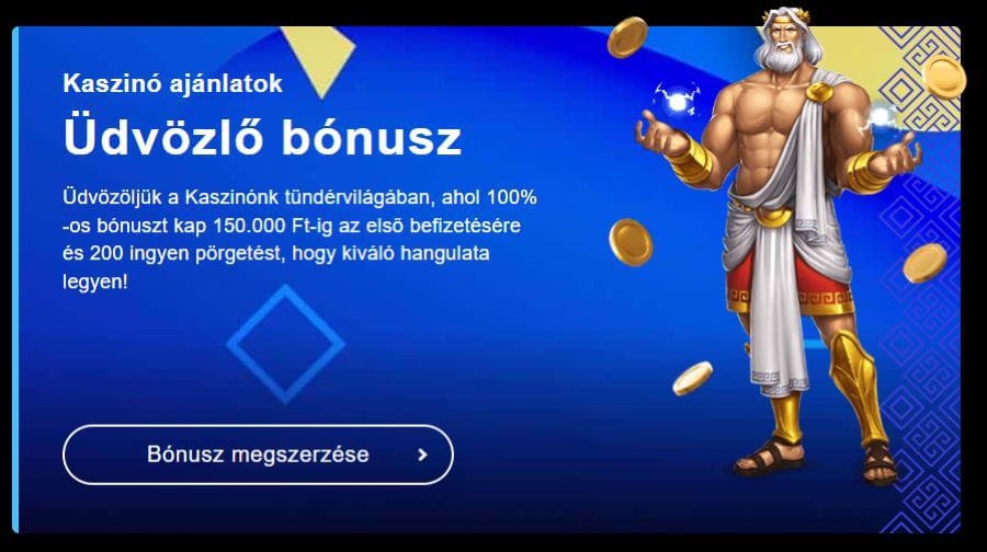 üdvözlő ajánlat