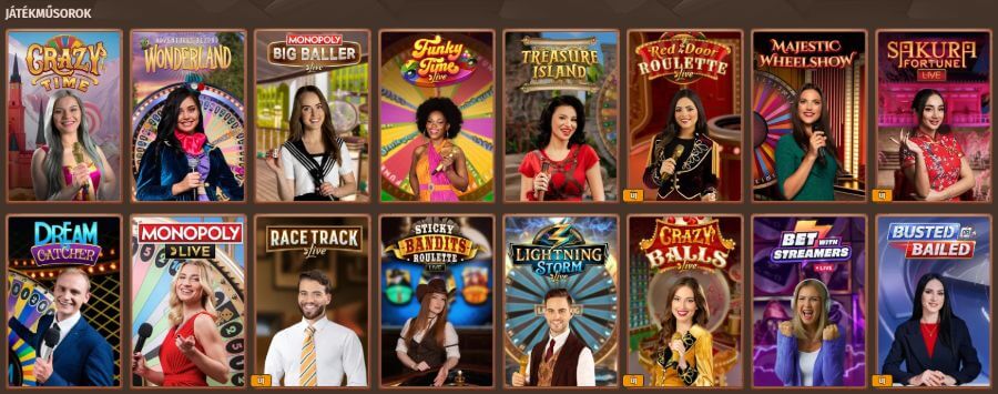 show játékok