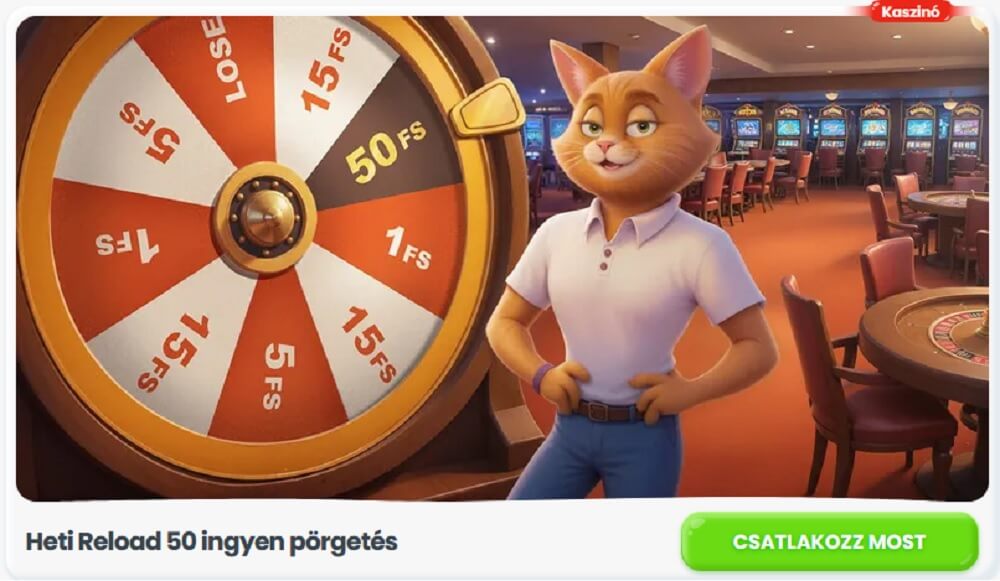 Havi Kaszinó Promóciók - Cazimbo heti reload
