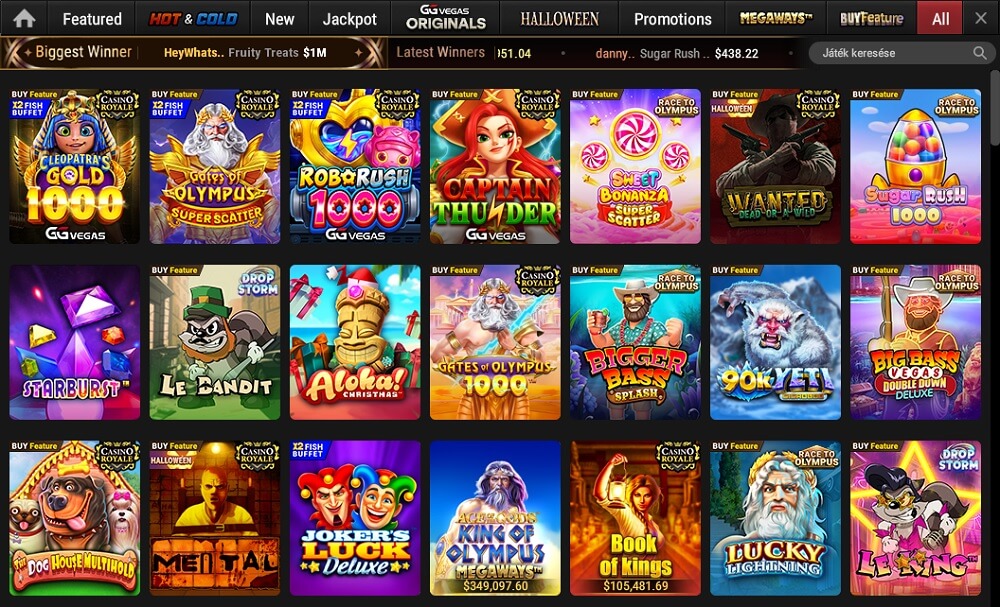 GGPoker Casino értékelés nyerőgépek