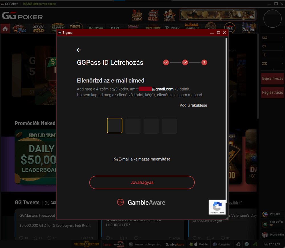 GGPoker Casino értékelés regisztráció3