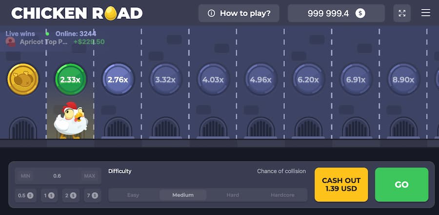 Chicken road játékmenet